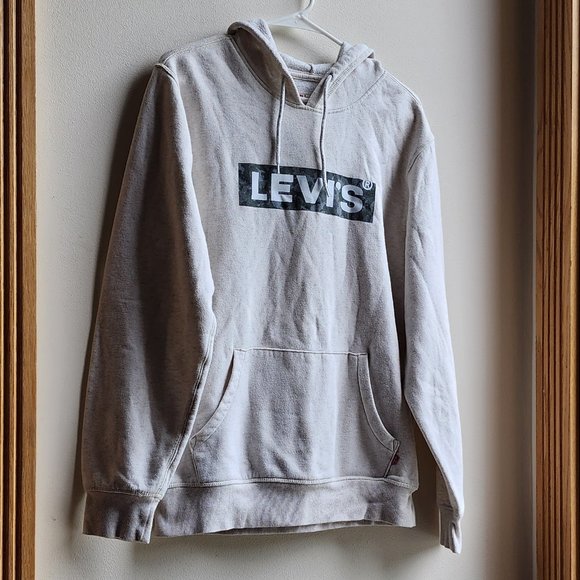 Levi's Other - Levi's Ivory Hooded Sweatshirt Size Medium